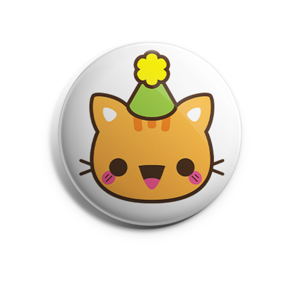 Orange Birthday Cat