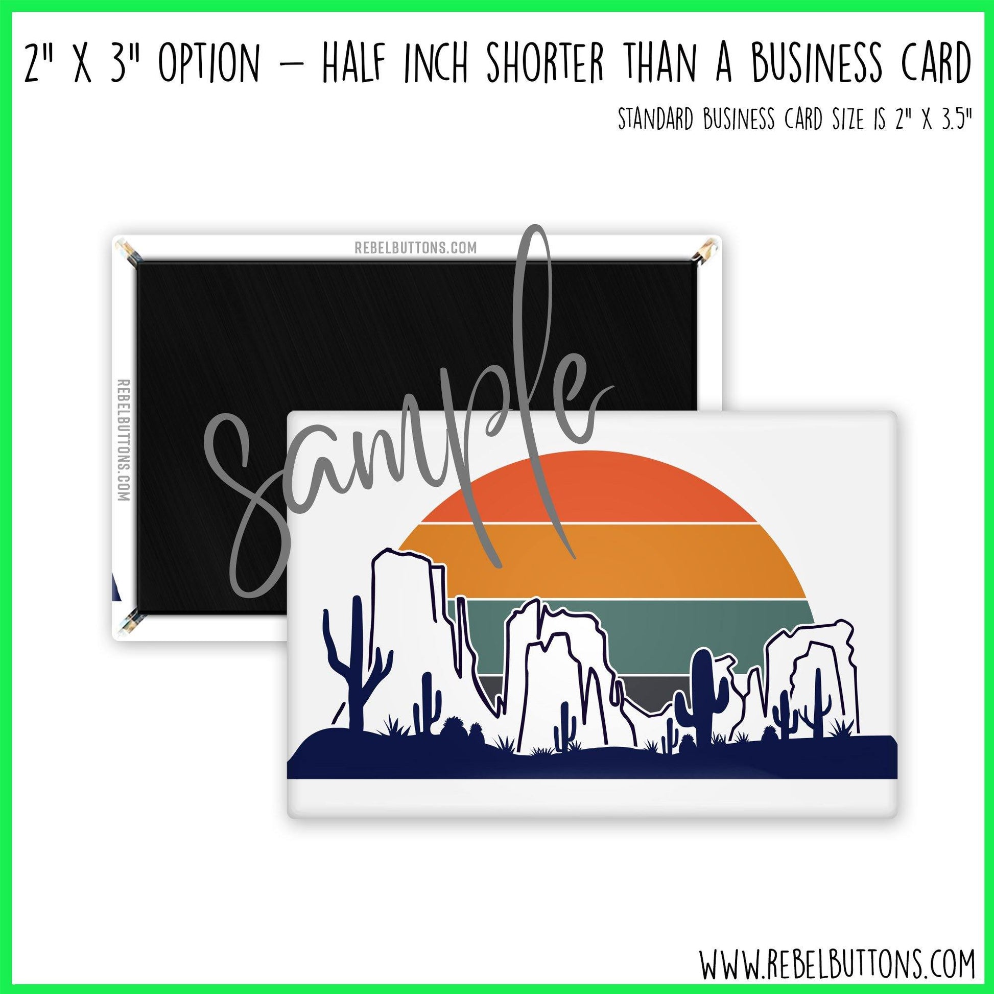 Arizona Flag Magnet - Crinkled Paper Look - REBEL BUTTONS