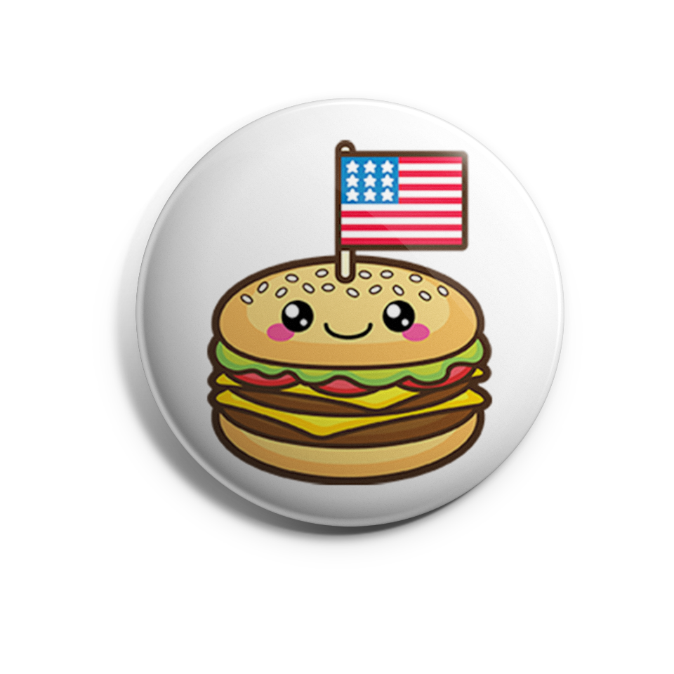 Burger with US Flag