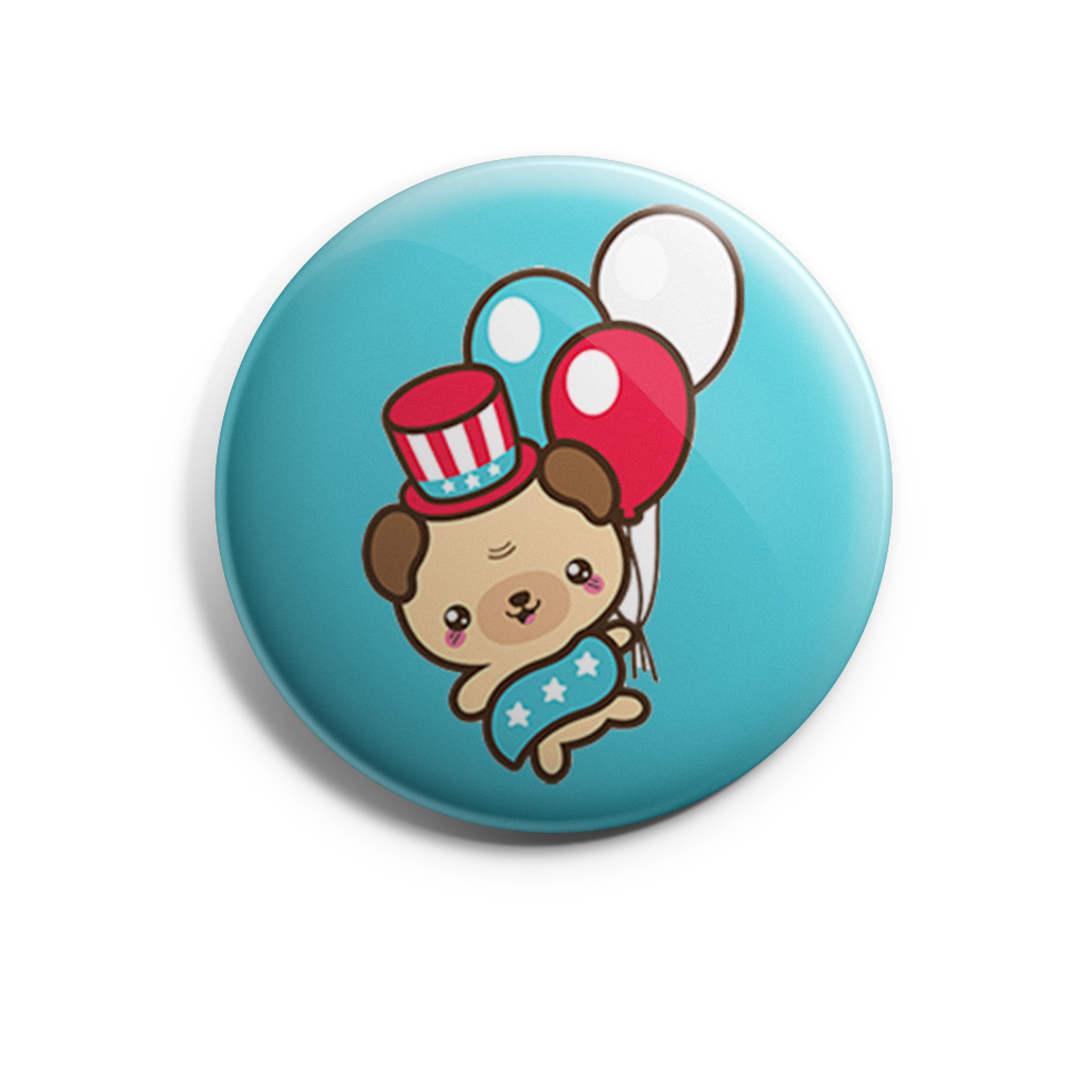 AmeriPug with Balloons