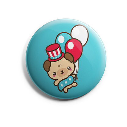 AmeriPug with Balloons