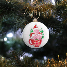 Load image into Gallery viewer, I Run on Coffee and Christmas Cheer Three Pigs Ornament
