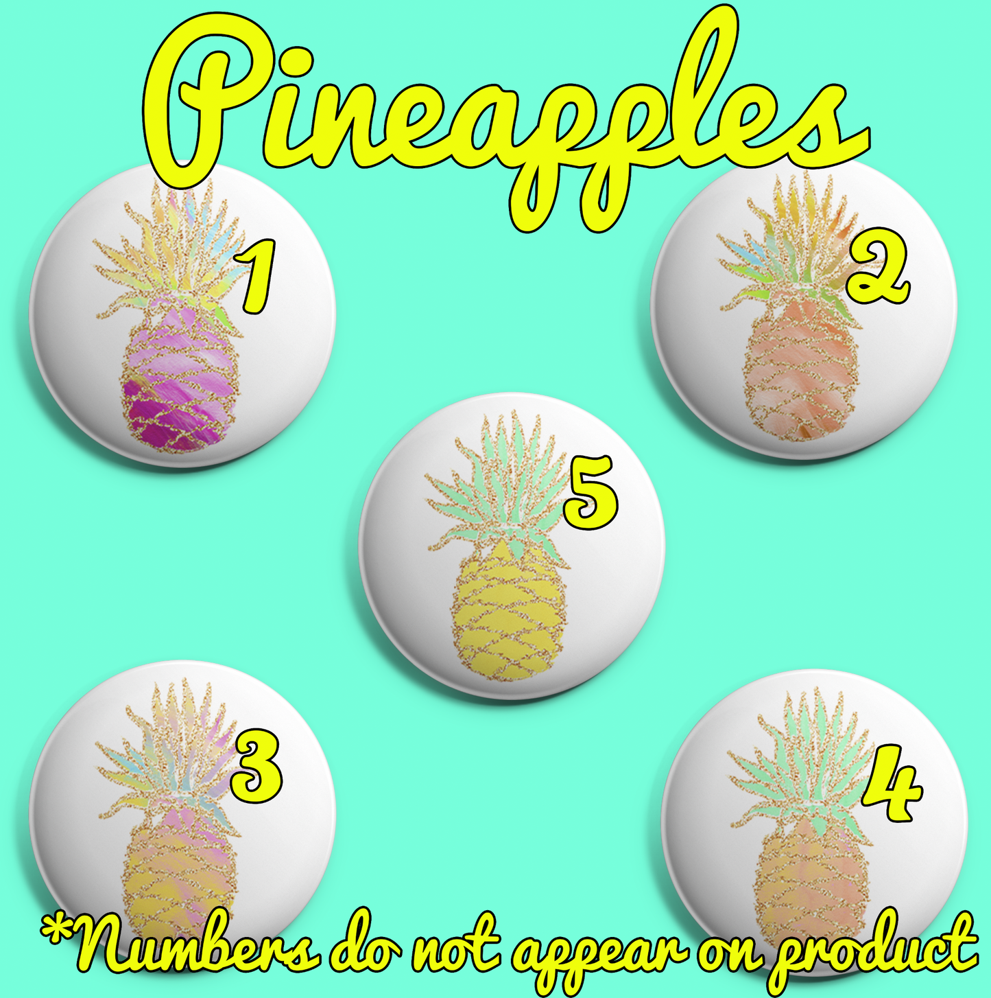 Pineapples - REBEL BUTTONS