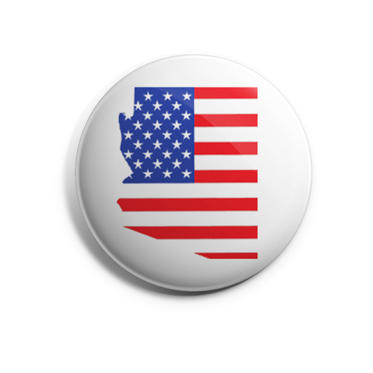 Arizona State with US Flag