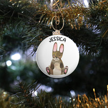 Load image into Gallery viewer, Personalized Bunny Ornament

