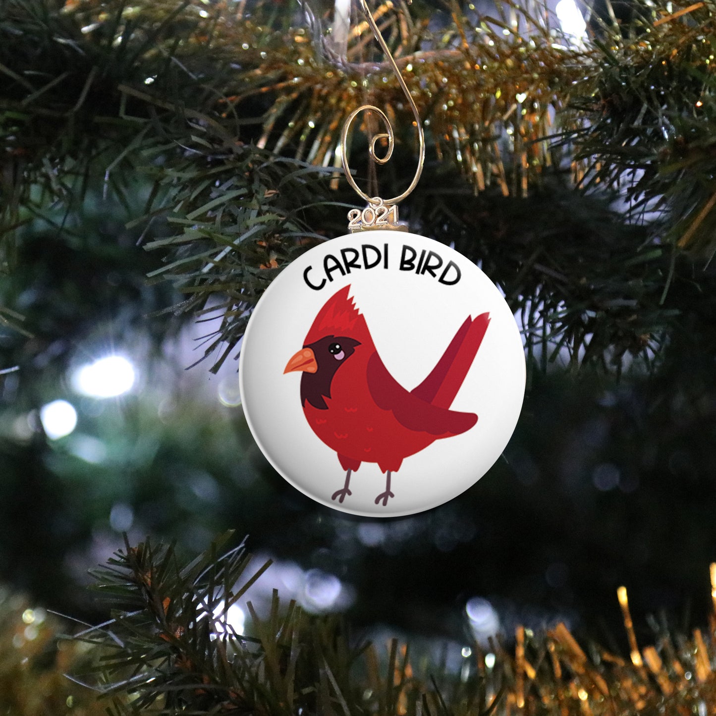 Personalized Cute Cardinal Ornament