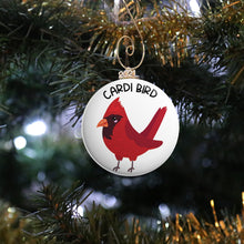 Load image into Gallery viewer, Personalized Cute Cardinal Ornament

