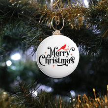 Load image into Gallery viewer, Cardinal Merry Christmas Ornament

