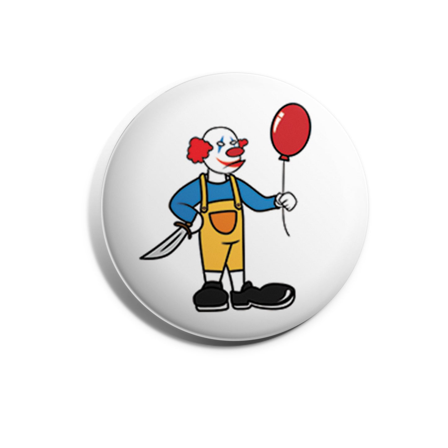 Silly Clown with Red Balloon