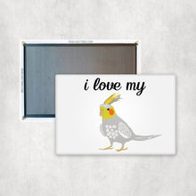 Load image into Gallery viewer, I Love My Cockatiel Magnet
