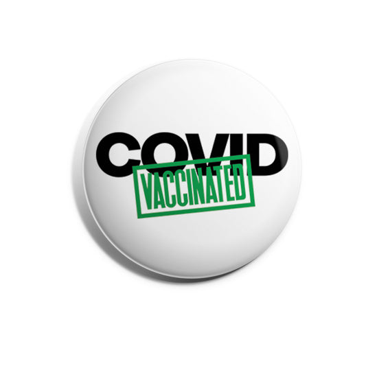 Covid Vaccinated - Stamp Style
