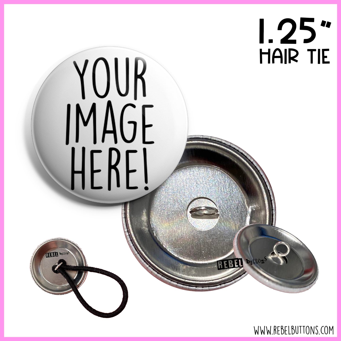 Build Your Own Ponytail Holders - 1.25"