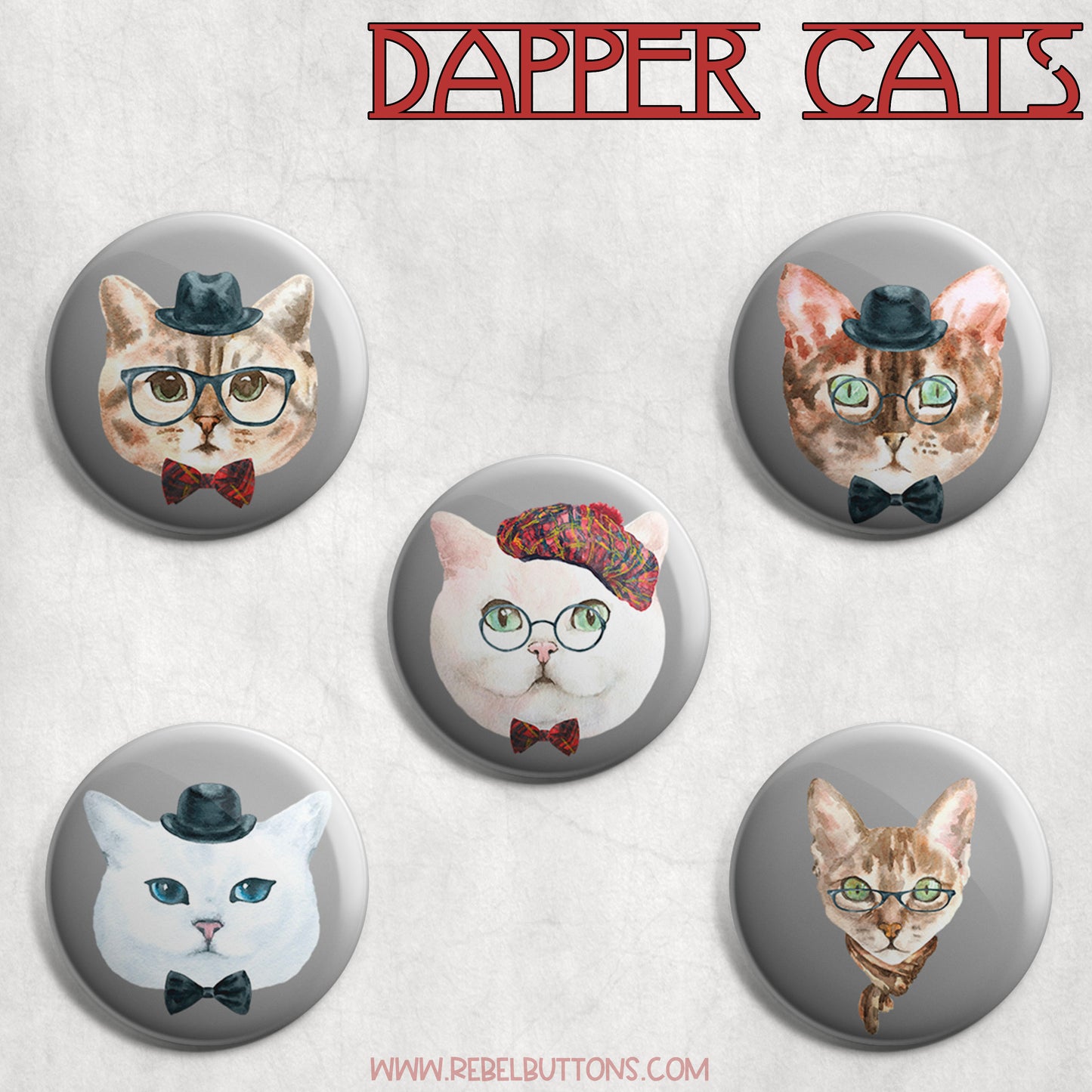 Dapper Cats 5-Pack