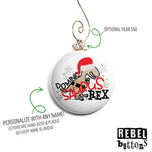 Load image into Gallery viewer, Personalized Dinosaur Ornament - REBEL BUTTONS
