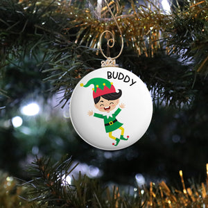 Personalized Elf Ornament