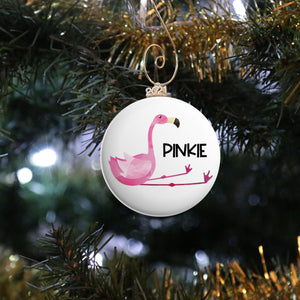 Personalized Flamingo Ornament