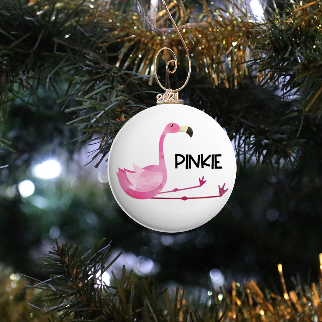 Personalized Flamingo Ornament