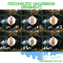 Load image into Gallery viewer, Personalized Gingerbread Cookie Ornament
