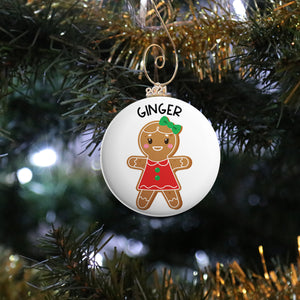 Personalized Gingerbread Cookie Ornament