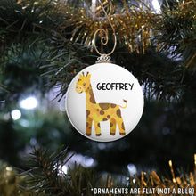 Load image into Gallery viewer, Personalized Giraffe Ornament
