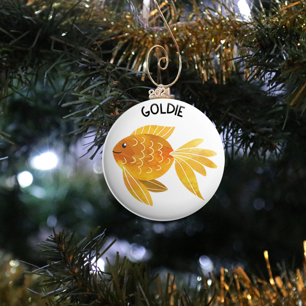 Personalized Goldfish Ornament