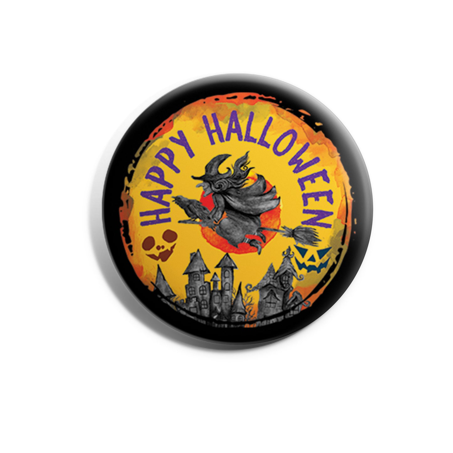 Happy Halloween Flying Witch