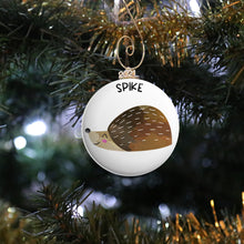 Load image into Gallery viewer, Personalized Hedgehog Ornament
