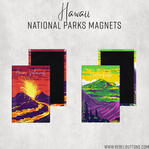 Hawaii National Parks Magnets
