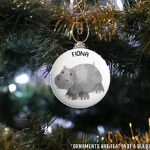 Load image into Gallery viewer, Personalized Hippo Ornament

