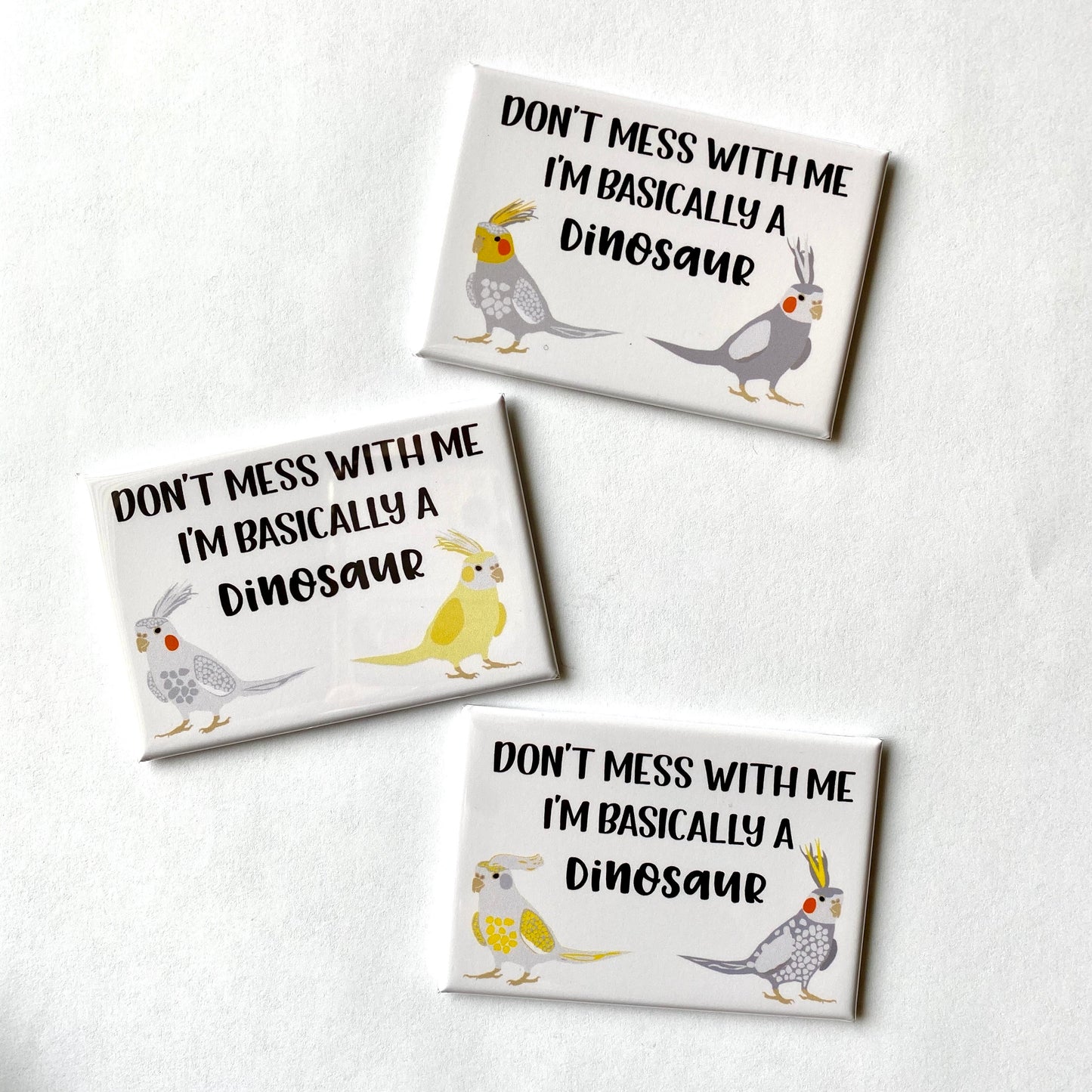 Cockatiel Dinosaur Magnet