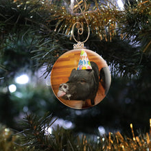 Load image into Gallery viewer, Pig Photo Ornament
