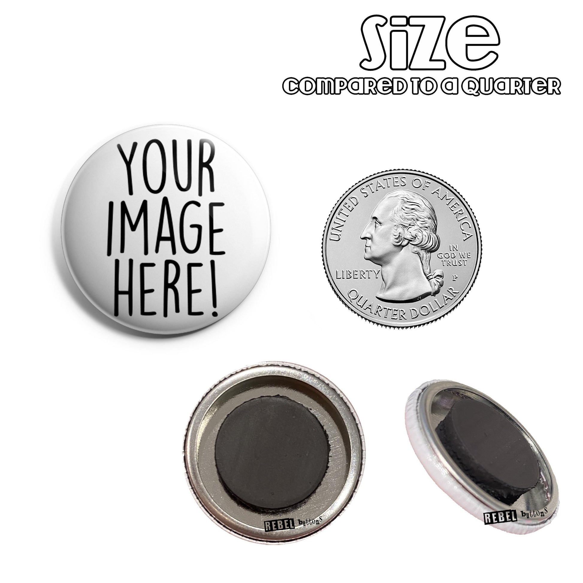 Build Your Own Magnets - 1.25" - REBEL BUTTONS