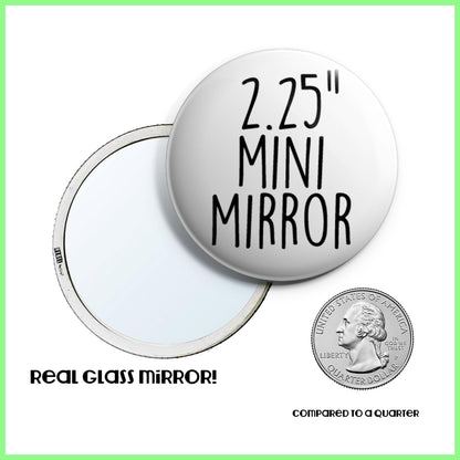 Build Your Own Mini Mirror - 2.25" - REBEL BUTTONS