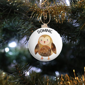 Personalized Owl Ornament