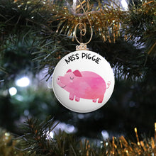 Load image into Gallery viewer, Personalized Pig Ornament
