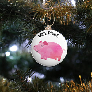 Personalized Pig Ornament