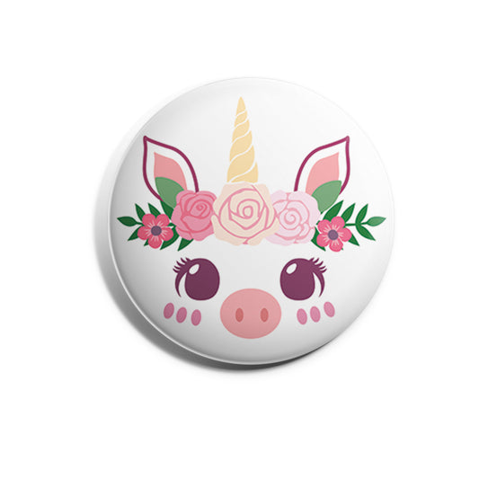 Pig Unicorn with Flower Crown