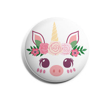 Load image into Gallery viewer, Pig Unicorn with Flower Crown
