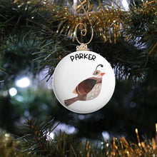 Load image into Gallery viewer, Personalized Quail Ornament
