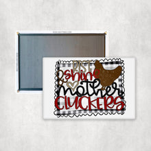 Load image into Gallery viewer, Plaid Rise &amp; Shine Mother Cluckers Magnet
