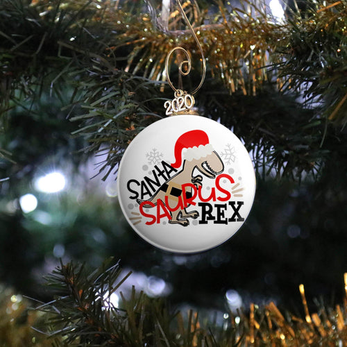 Santasaurus Ornament - REBEL BUTTONS
