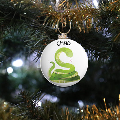 Personalized Snake Ornament