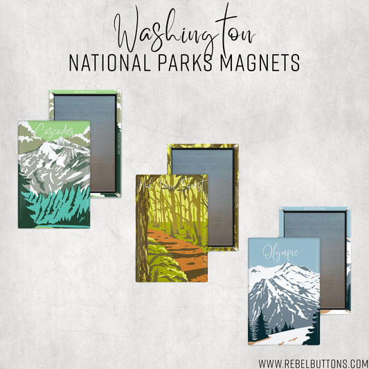 Washington National Parks Magnets